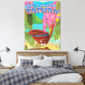 Taiwan Insel Vintage Reise Poster Kunst. Leinwanddruck (Insitu (Schlafzimmer))