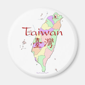 Taiwan-Karte Magnet