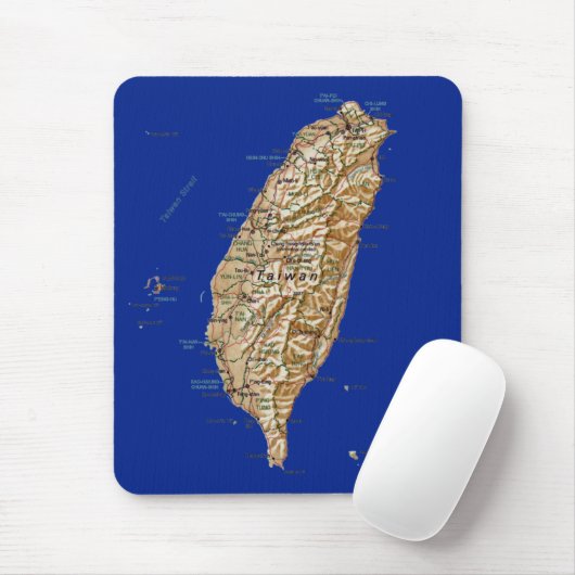 Taiwan-Karte Mousepad (Mit Mouse)