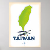 Taiwan-Karte Poster (Vorne)