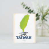 Taiwan-Karte Postkarte (Stehend Vorderseite)
