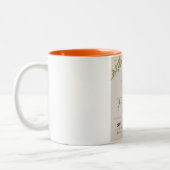 Taiwan-Karte Zweifarbige Tasse (Links)