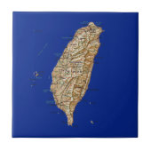 Taiwan-Karten-Fliese Fliese (Vorderseite)
