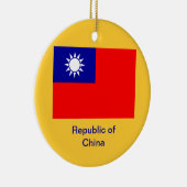 TAIWAN* kundenspezifische Weihnachtsverzierung Keramik Ornament (Rechts)