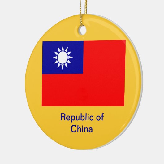 TAIWAN* kundenspezifische Weihnachtsverzierung Keramik Ornament (Links)