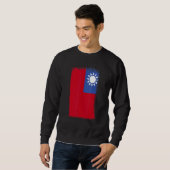 Taiwan National Flag Taiwanese Proud Citizens Dist Sweatshirt (Vorne ganz)