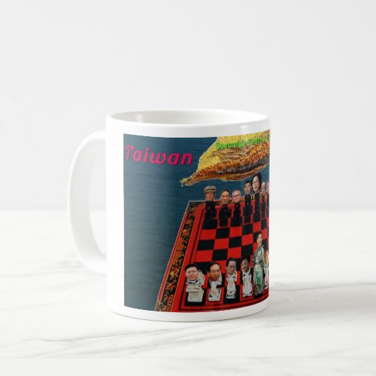 Taiwan oder Pleite Kaffeetasse (Vorderseite Links)
