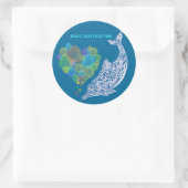 TAIWAN PINK DOLPHIN TATTOO RUNDER AUFKLEBER (Tasche)