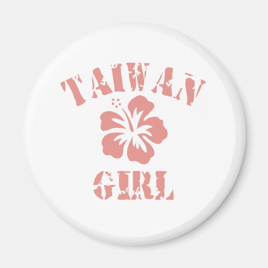 Taiwan Pink Girl Magnet (Vorne)