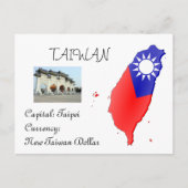 Taiwan Postkarte (Vorderseite)
