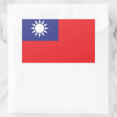 Taiwan Rechteckiger Aufkleber (Tasche)