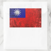 Taiwan Rechteckiger Aufkleber (Tasche)