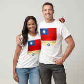 Taiwan (Republik China) Flaggenstaaten-Shirt T-Shirt (Unisex)