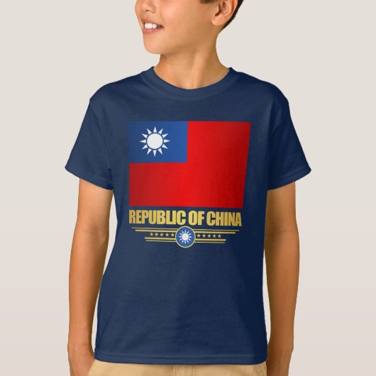 Taiwan (Republik China) Flaggenstaaten-Shirt T-Shirt (Vorderseite)
