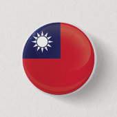 Taiwan-Round-Icon-Flagge Button (Vorderseite)