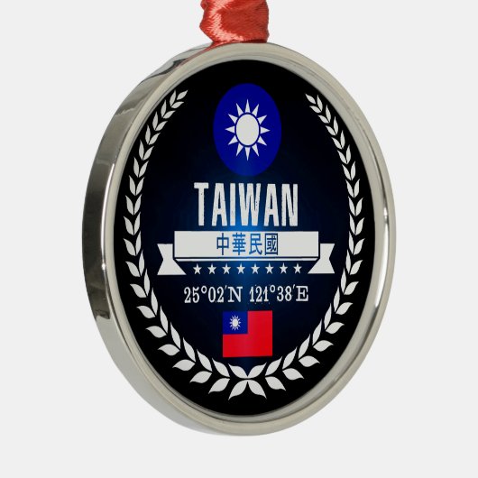 Taiwan Silbernes Ornament (Rechts)