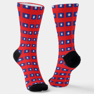 Taiwan Socken, patriotische taiwanesische Flaggenm Socken