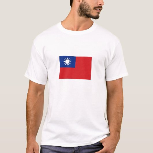 Taiwan-Staatsflagge T-Shirt (Vorderseite)