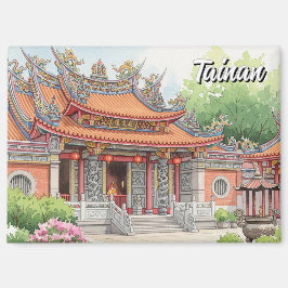 Taiwan Tainan Temple Travel Magnet