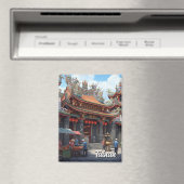 Taiwan Tainan Temple Travel Magnet (In Situ (Geschirrspüler))