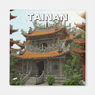 Taiwan Tainan Temple Travel Magnet