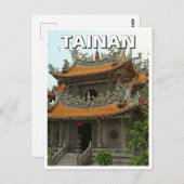 Taiwan Tainan Temple Travel Postkarte (Vorne/Hinten)