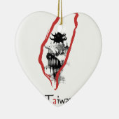 Taiwan, Taipeh Keramik Ornament (Rechts)