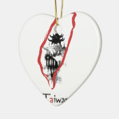 Taiwan, Taipeh Keramik Ornament (Links)