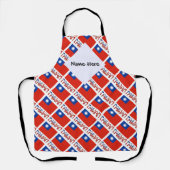 Taiwan - taiwanesische Fahne Personalisiert Schürze (Vorderseite)