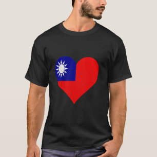 Taiwan Taiwanesische Wurzeln Taiwanesische Flagge T-Shirt