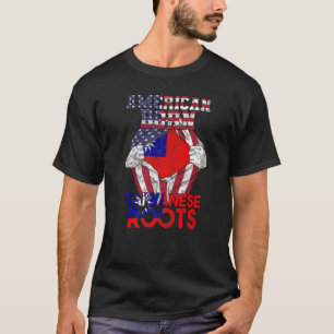 Taiwan taiwanische Flagge Proud Amerika Impressum  T-Shirt