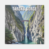 Taiwan Taroko Gorge Travel Magnet (Vorne)