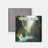 Taiwan Taroko Gorge Travel Magnet (Vorderseite/Rückseite)