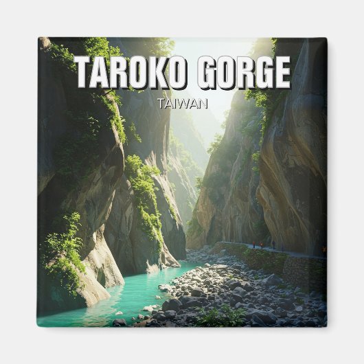 Taiwan Taroko Gorge Travel Magnet (Vorne)