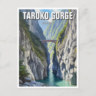 Taiwan Taroko Gorge Travel Postkarte