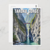 Taiwan Taroko Gorge Travel Postkarte (Vorne/Hinten)