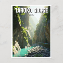 Taiwan Taroko Gorge Travel Postkarte