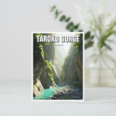 Taiwan Taroko Gorge Travel Postkarte (Stehend Vorderseite)
