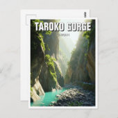 Taiwan Taroko Gorge Travel Postkarte (Vorne/Hinten)
