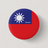 Taiwan-Taste, patriotische taiwanesische Flag-Mode Button (Vorderseite)