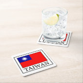 Taiwan-Untersetzer Rechteckiger Pappuntersetzer (Vor Ort)