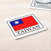 Taiwan-Untersetzer Rechteckiger Pappuntersetzer (angewinkelt)