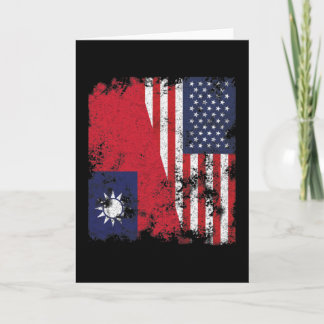 Taiwan USA Flag Karte