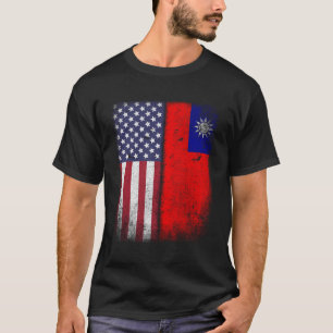 Taiwan USA taiwanesischer Flaggenpreis T-Shirt