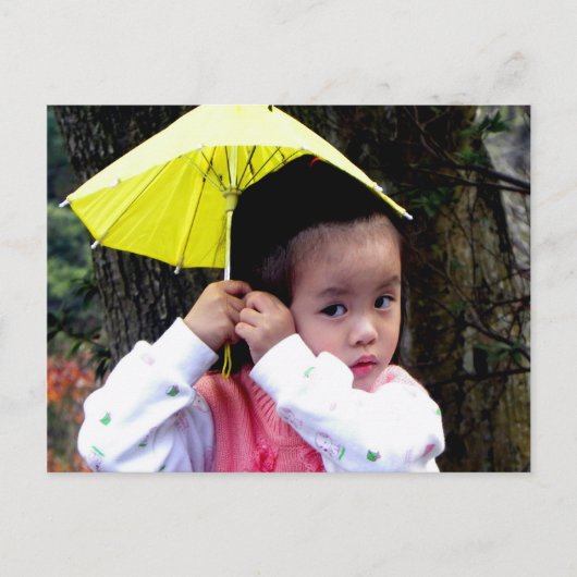 © Taiwanese Little Girl Postkarte (Vorderseite)