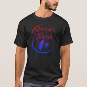 Taiwanesisch hergestellte Taiwan-Flagge-Karte Repu T-Shirt