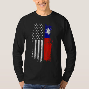 taiwanesische amerikanische Flagge - Pride Taiwan T-Shirt