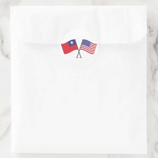 taiwanesische amerikanische Sticker (Tasche)