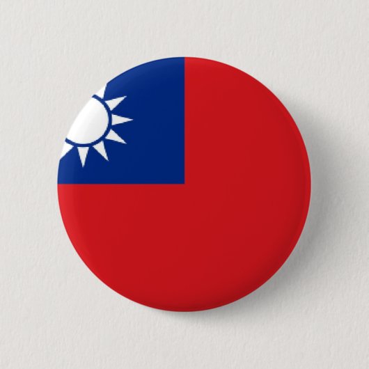 taiwanesische Flagge Button (Vorderseite)