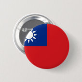 taiwanesische Flagge Button (Vorne & Hinten)
